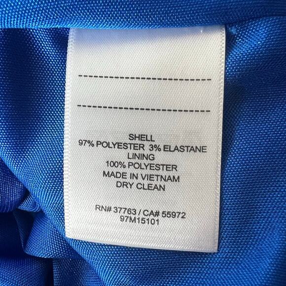 Laundry by Shelli Segal Royal Blue Knee-Length Dress Size 6 Side Cutouts V-Neck - Picture 11 of 11